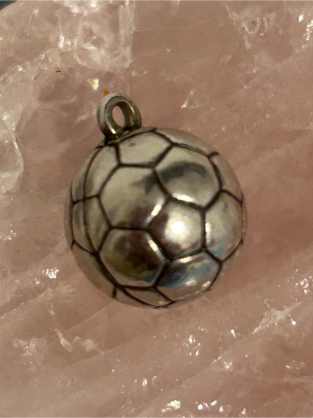 Retired James Avery Silver Soccer Ball Charm